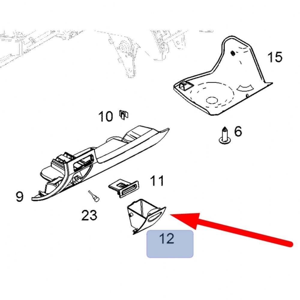 Product Code : 95129839 - Opel Antara Front Centre Coin Compartment GM Original 95129839