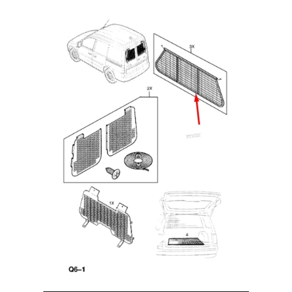 Opel Corsa C Dog Enclosure Kit Complete GM Genuine 1726934 - 9162946