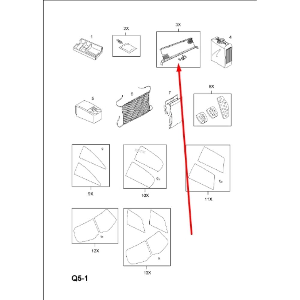 Product Code : 6732011 - Opel Astra H Rear Trunk Window Sunshade Complete GM Original 6732011 - 9163155