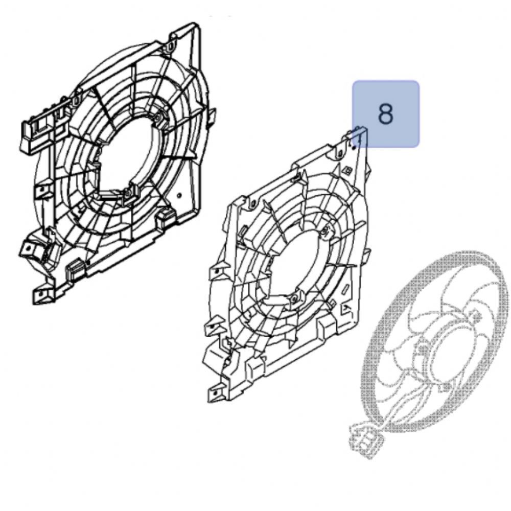 Product Code : 1314375 - Opel Astra H Radiator Hood Complete (Push Fan) 1.9 Engine GM Original 1314375 - 93184647