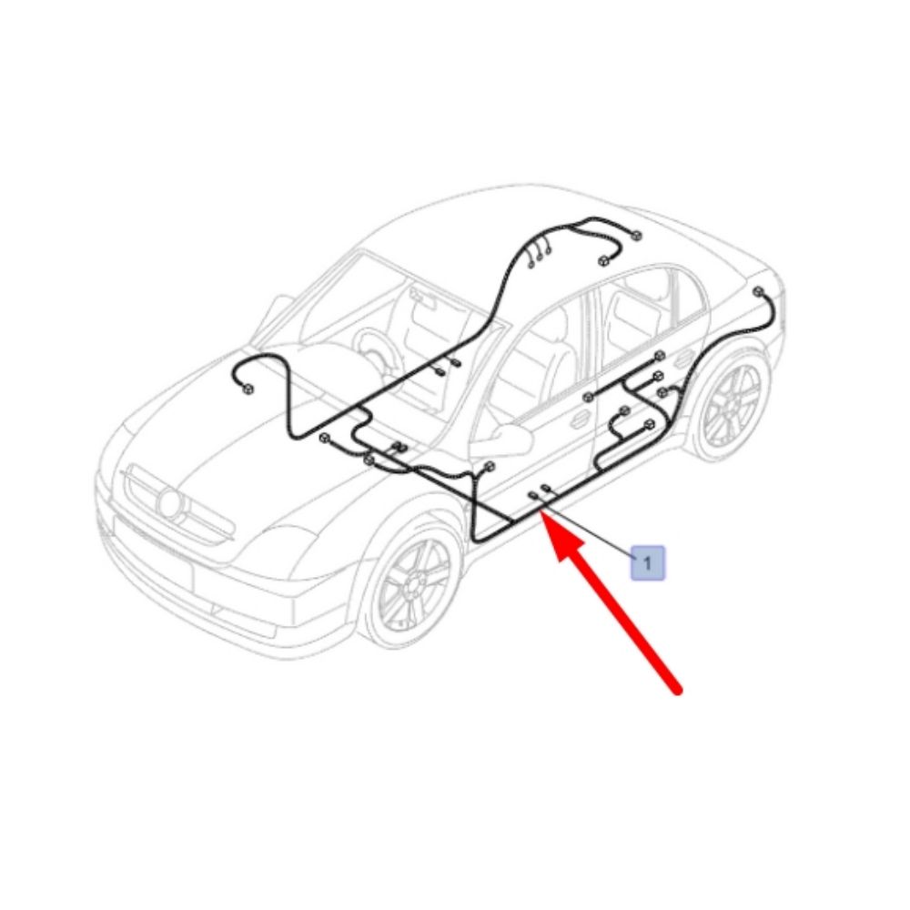 Product Code : 1283685 - Opel Vectra C Body Wiring Harness Complete GM Genuine 1283685 - 13233706