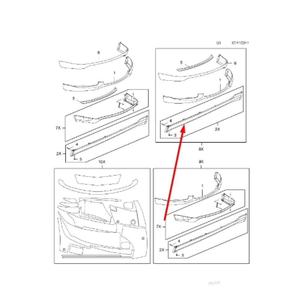 Product Code : 1719287 - Opel Insignia A Left Side Rocker Cover OPC Model GM Genuine 1719287 - 93199813