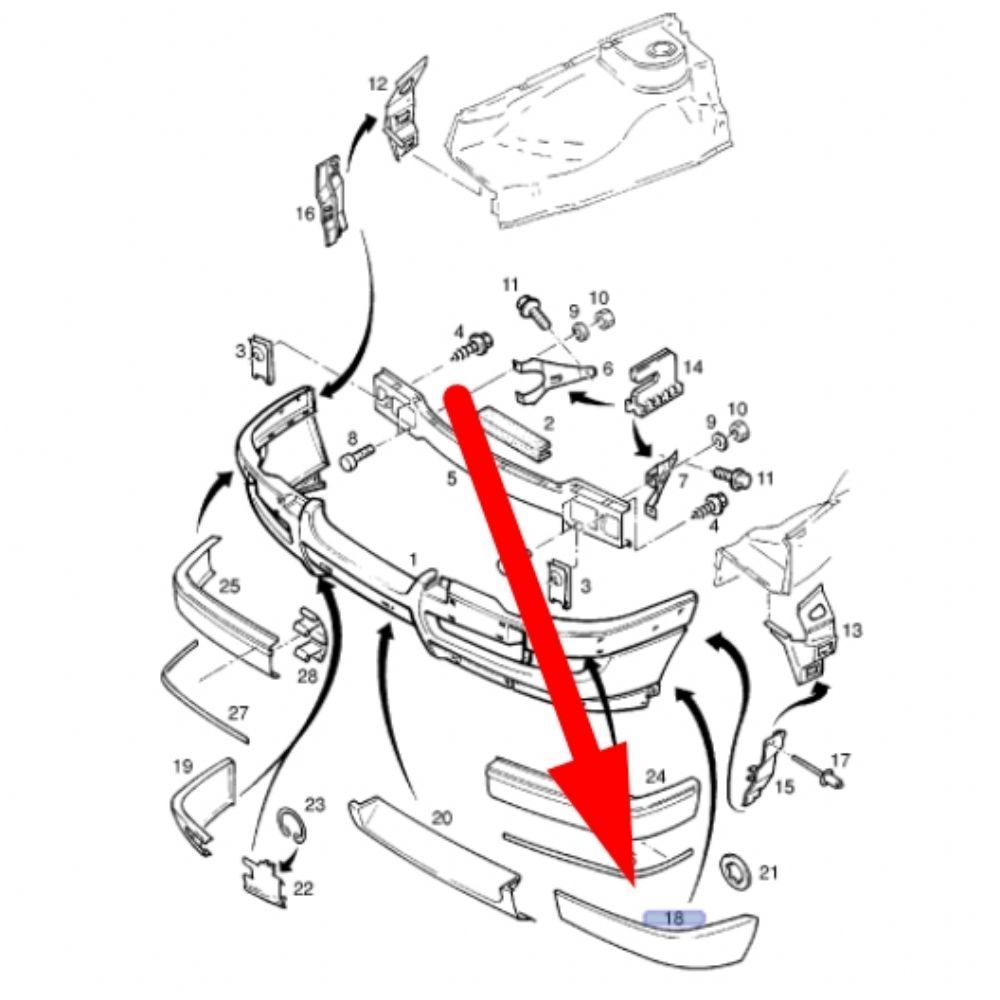 Opel Senator B Left Front Headlight Housing GM Genuine 1400504 - 90260129