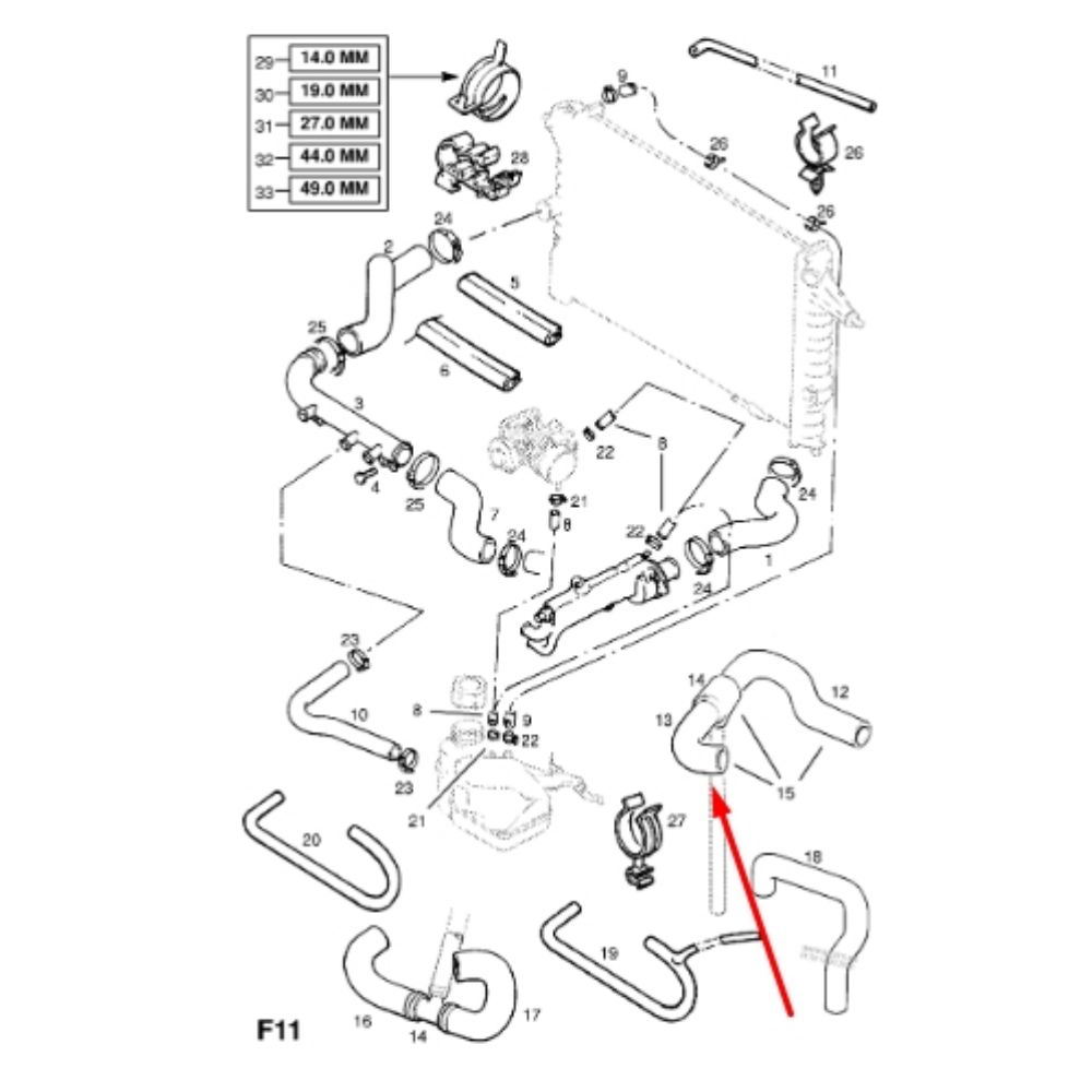 Product Code : 1337005 - Opel Vectra A Intake Manifold Connecting Pipe Automatic Transmission GM Genuine 1337005 - 90325785 - 90325785