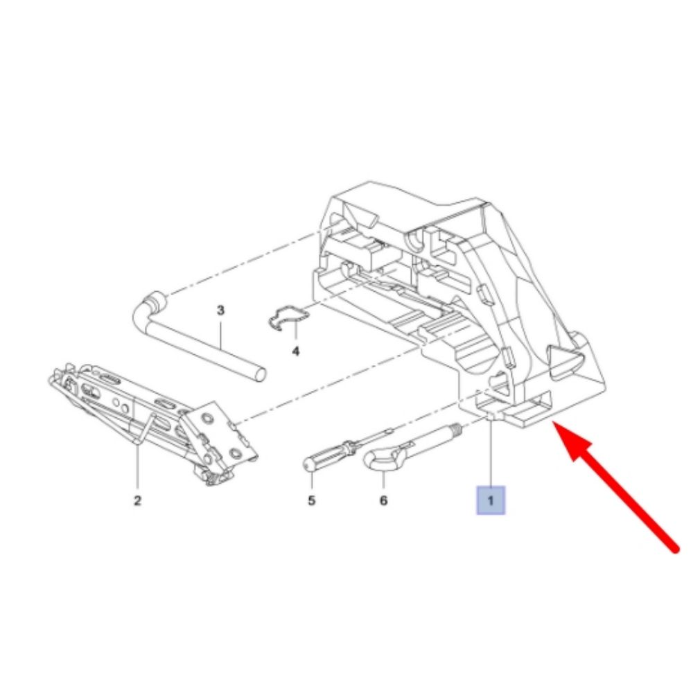 Opel Corsa E Trunk Inside Right Tool Kit Storage TRTECH2 GM Genuine 39109751