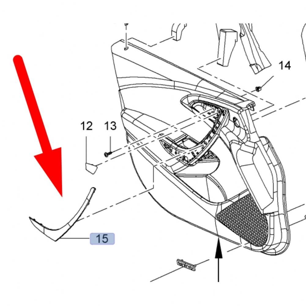 Product Code : 13491034 - Opel Astra J Left Front Door Interior Handle Cover Nickel Plated Type Black GM Original 13491034