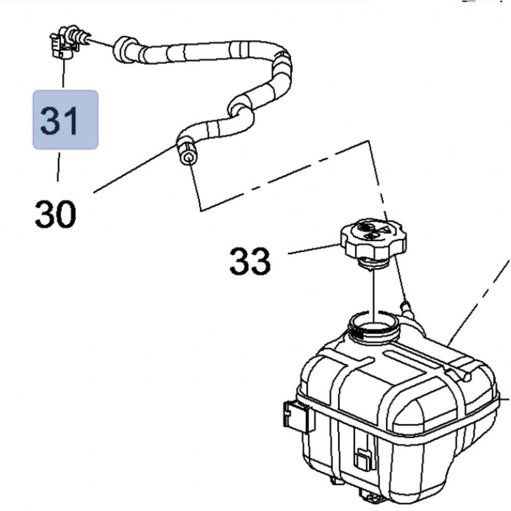 Product Code : 39018028 - Opel Insignia A Radiator Replacement Water Tank Connector GM Genuine 39018028