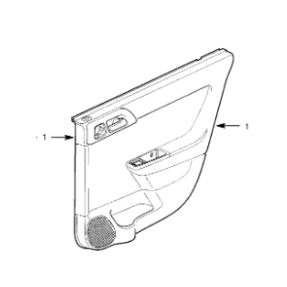 Product Code : 24445447 - Opel Astra G Left Front Interior Door Trim GM Genuine 24445447 - 7233708