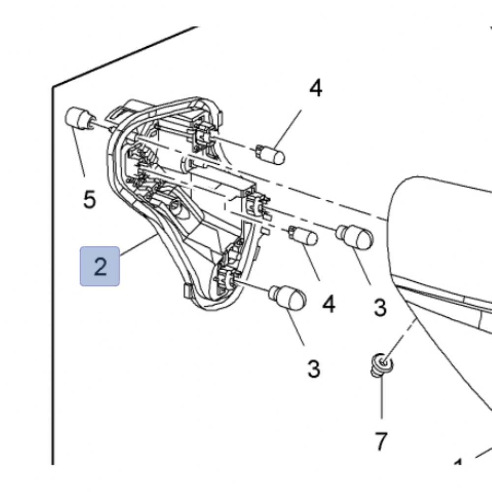 Product Code : 13306459 - Opel Astra J HB Left Rear Taillight Duyu GM Original 13306459