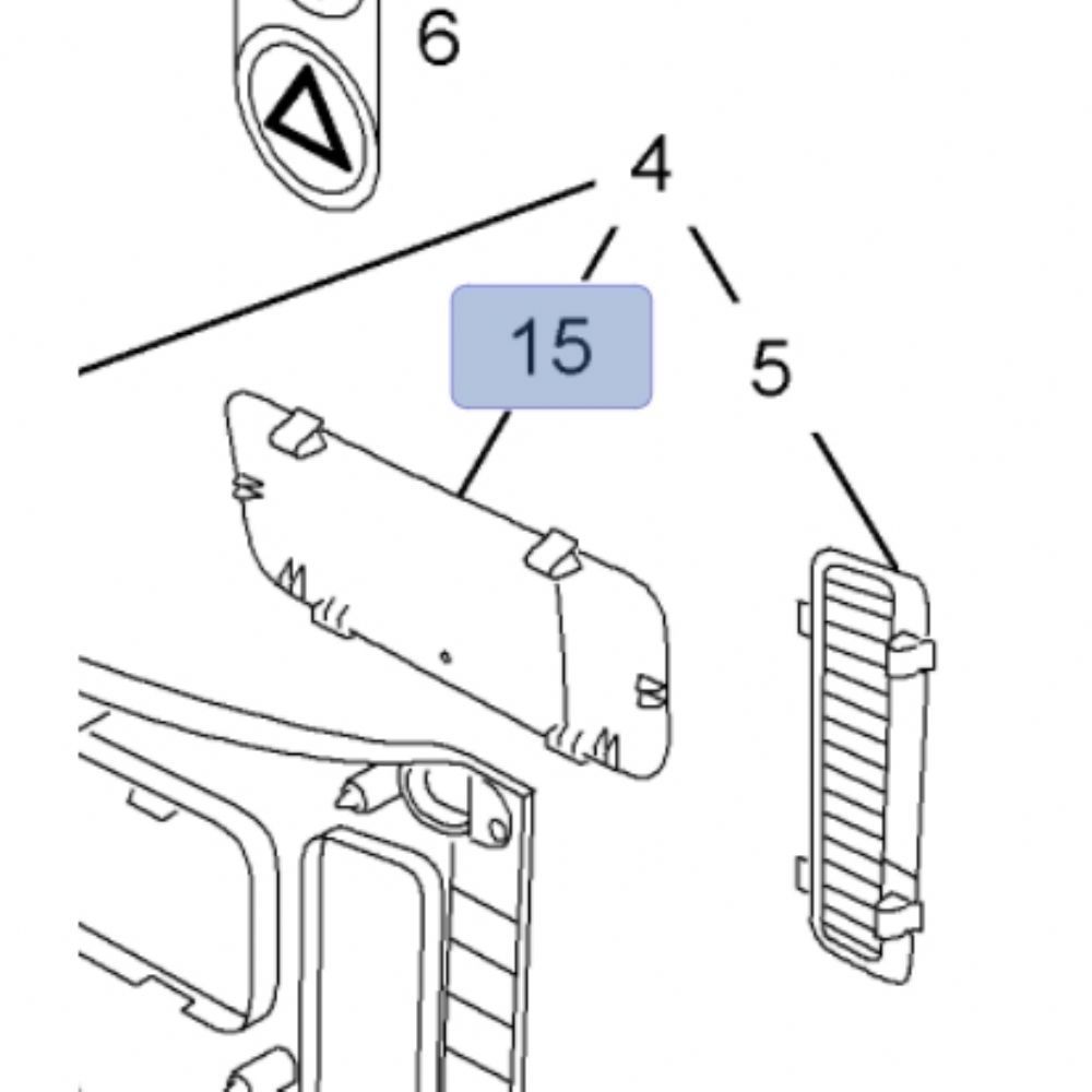 Opel Combo C Right Rear Fender Inner Bakelite GM Genuine 7336166 - 13189063