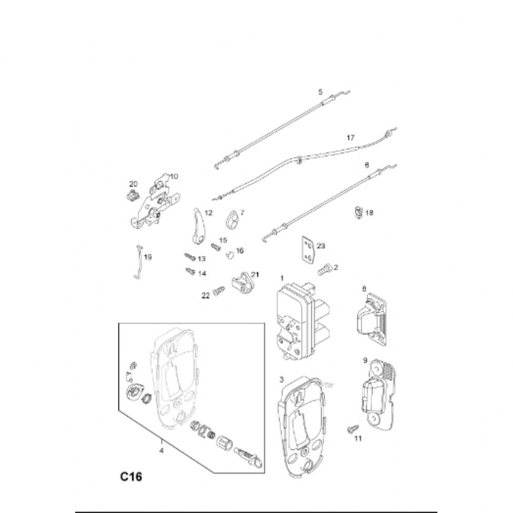 Product Code : 4414509 - Opel Vivaro A, Renault Trafic Lock Cylinder Complete Set GM Genuine 4414509 - 93172737