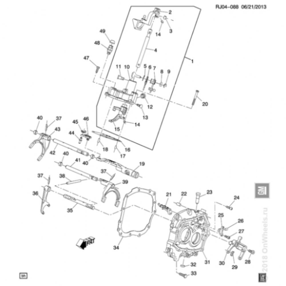 Product Code : 25194531 - Opel Mokka Gearbox Tower Diesel 1.6 Engine GM Original 25194531 - 755127