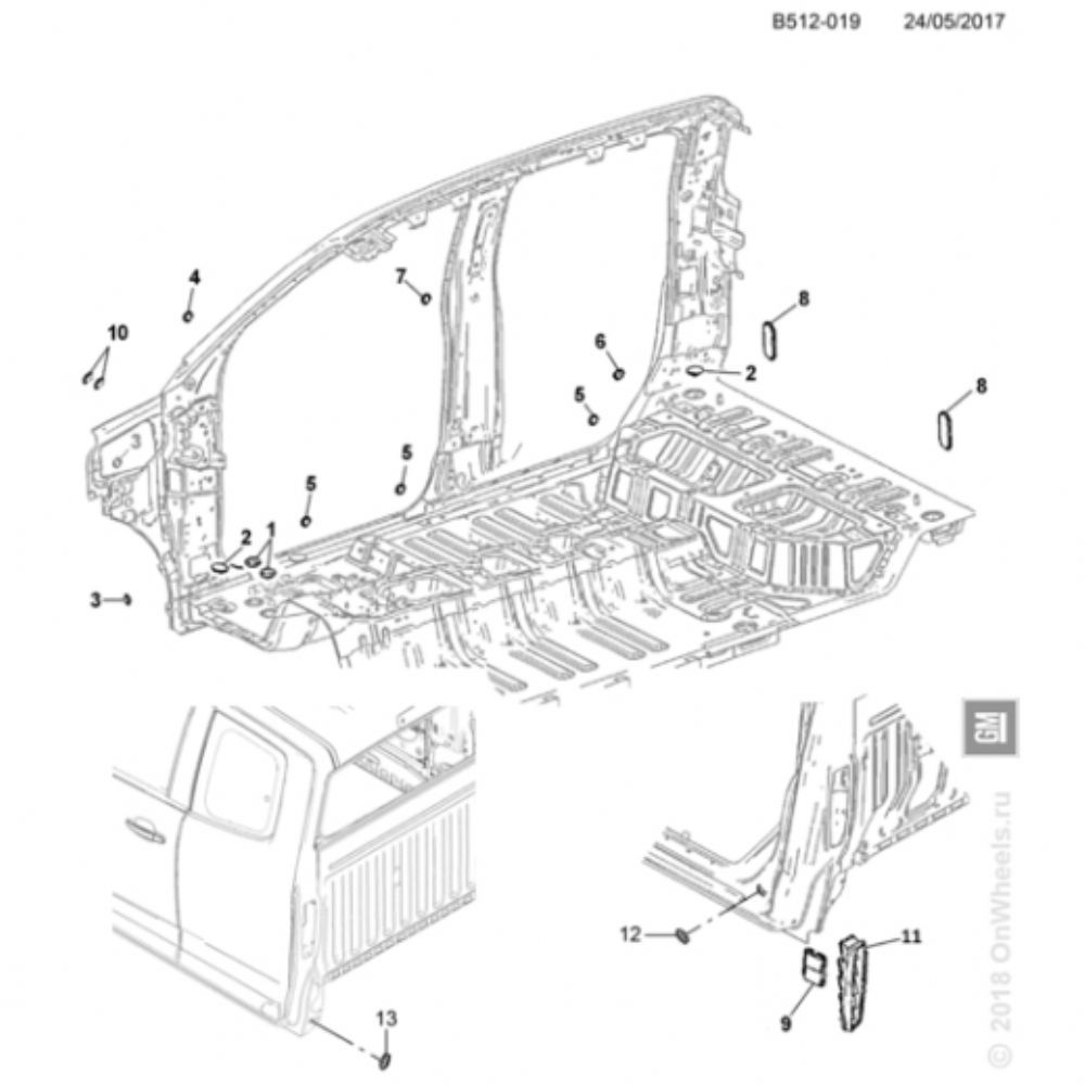 Product Code : 126151 - Opel Astra H Boot Cover Plug GM Genuine 126151 - 25621765