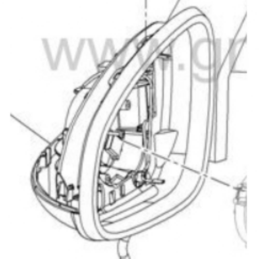 Product Code : 13308372 - Opel Astra J Right Outside Rear View Mirror Electric GM Genuine 13308372 - 1428462