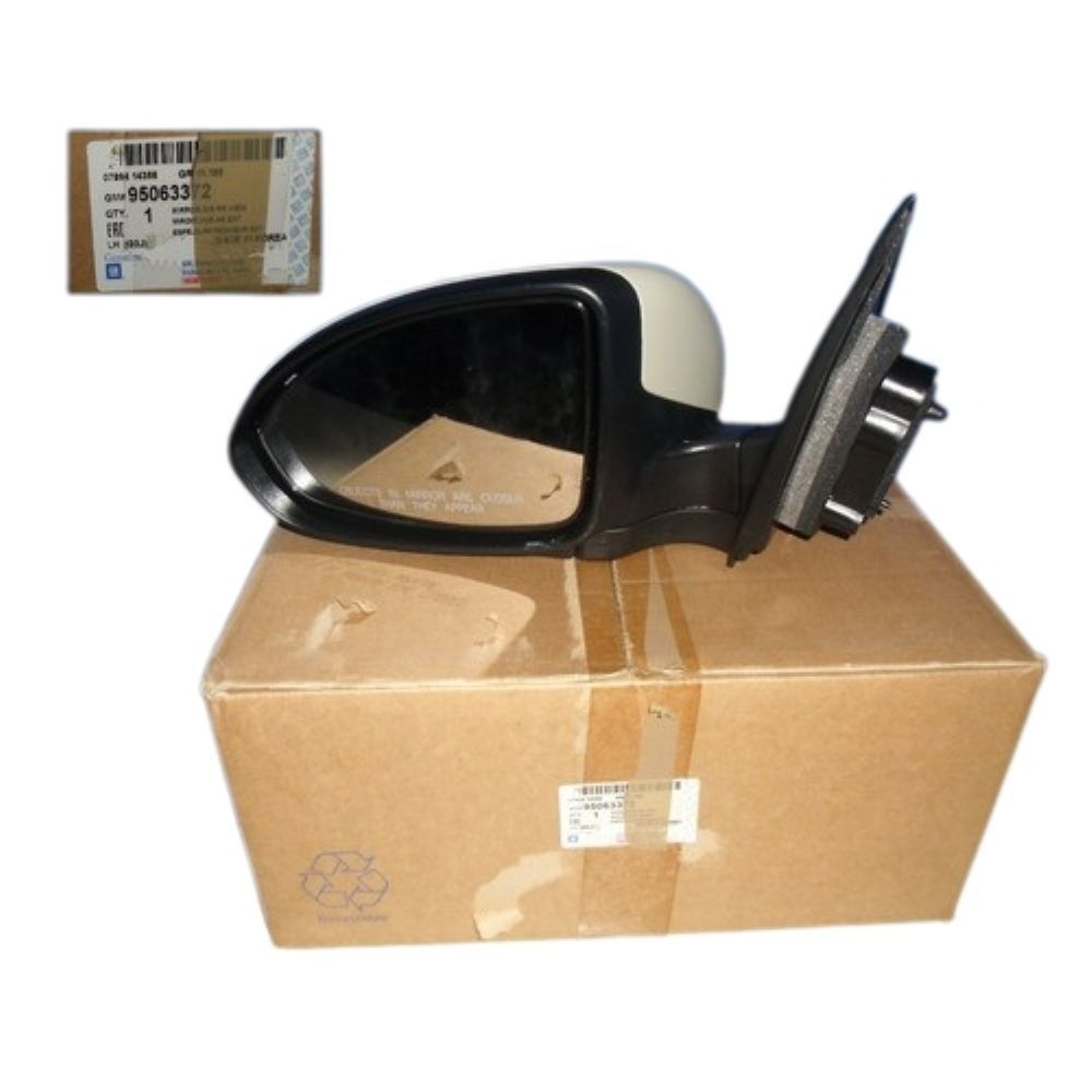 Product Code : 95063372 - Chevrolet Cruze Left Outside Rear View Mirror Complete GM Genuine 95063372 - 95047462