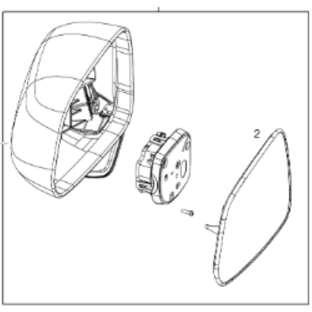 Product Code : 95476818 - Opel Antara Left Outside Rear View Mirror Body And Motor GM Original 95476818