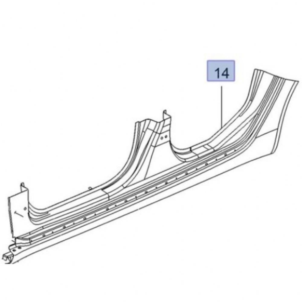 Product Code : 22908884 - Opel Insigni A Left Rocker Plate GM Original 22908884 - 13268654