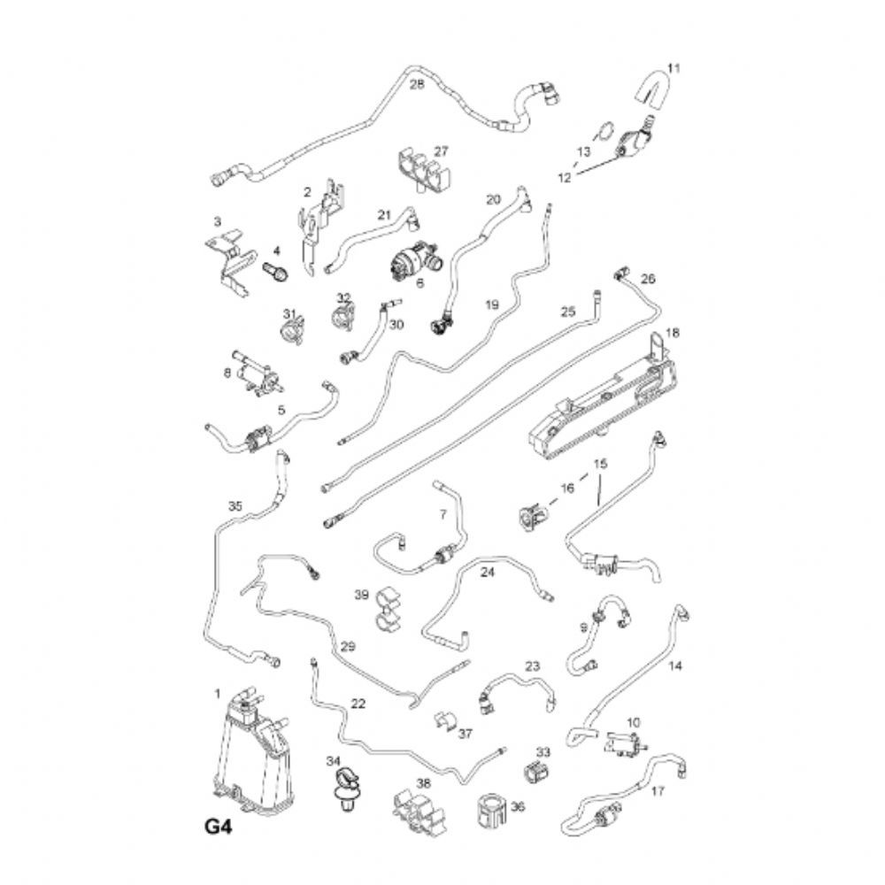 Opel Vectra C Valve Pillar GM Genuine 24455494 - 5851998