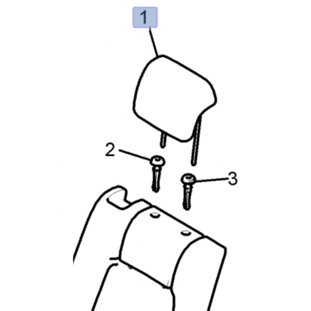 Product Code : 95167499 - Chevrolet Captiva C100 Rear Seat Headrest GM Genuine 95167499