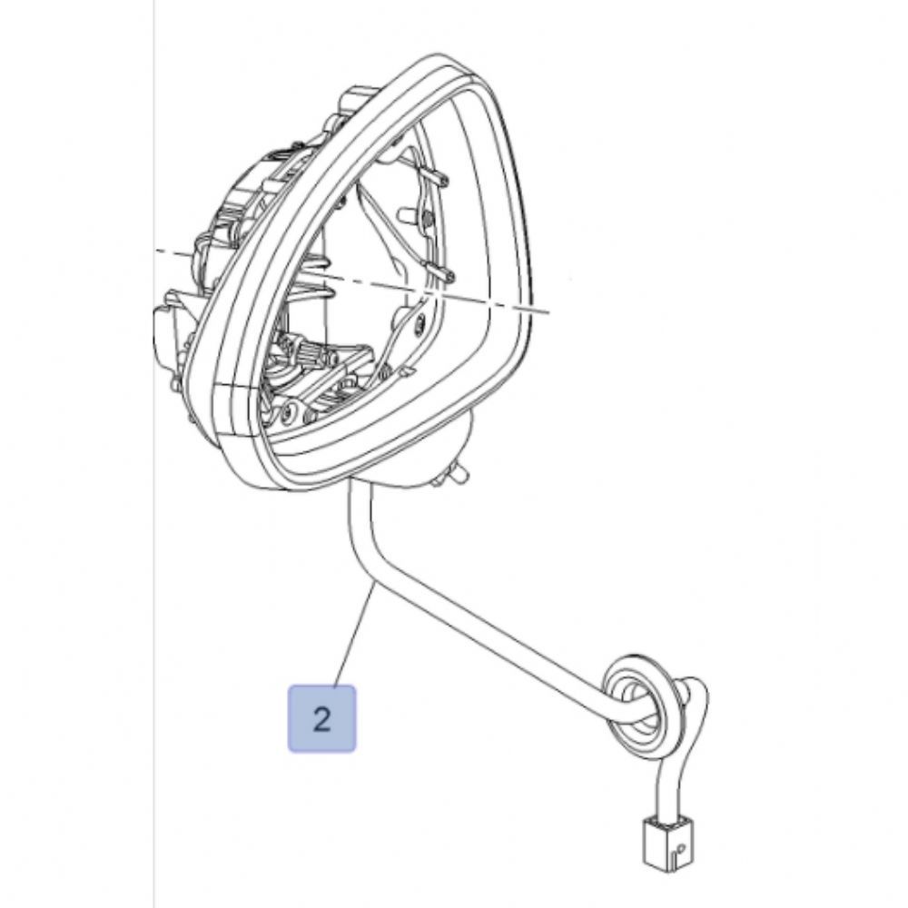 Opel Corsa E Right Outside Rear View Mirror 2016 - 2019 GM Genuine 39187201