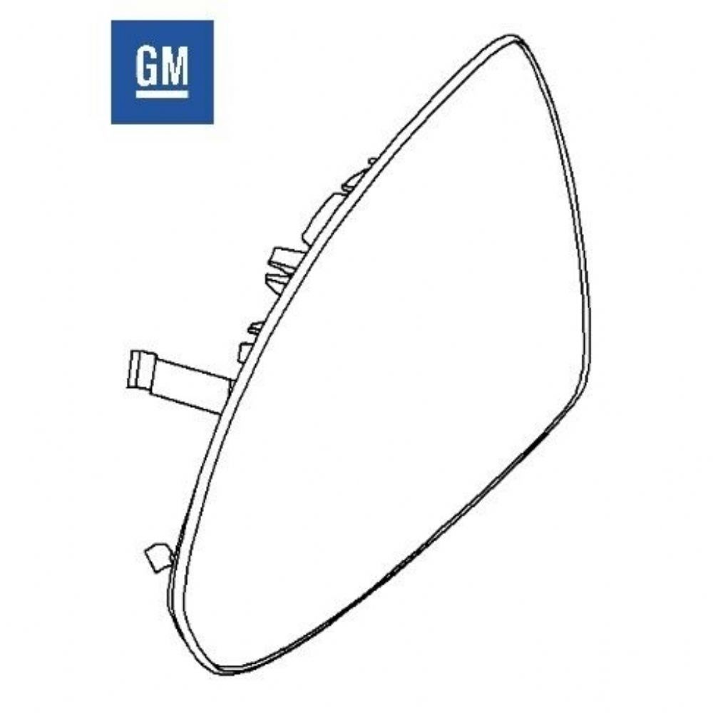 Product Code : 13191930 - Opel Corsa D Right Outside Rear View Mirror Glass Wide Angle GM Original 13191930 - 1426556