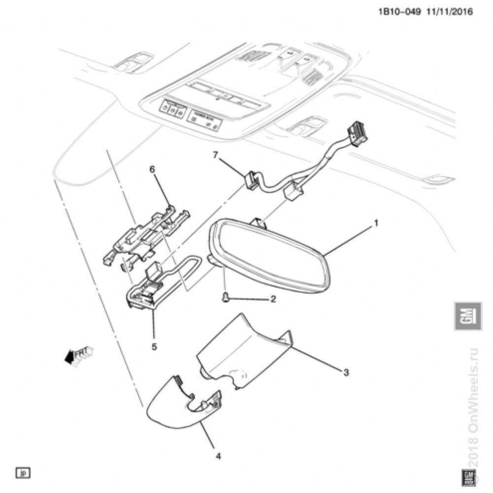 Product Code : 13422722 - Opel Astra K Right Inside Rear View Mirror Cover GM Genuine 13422721