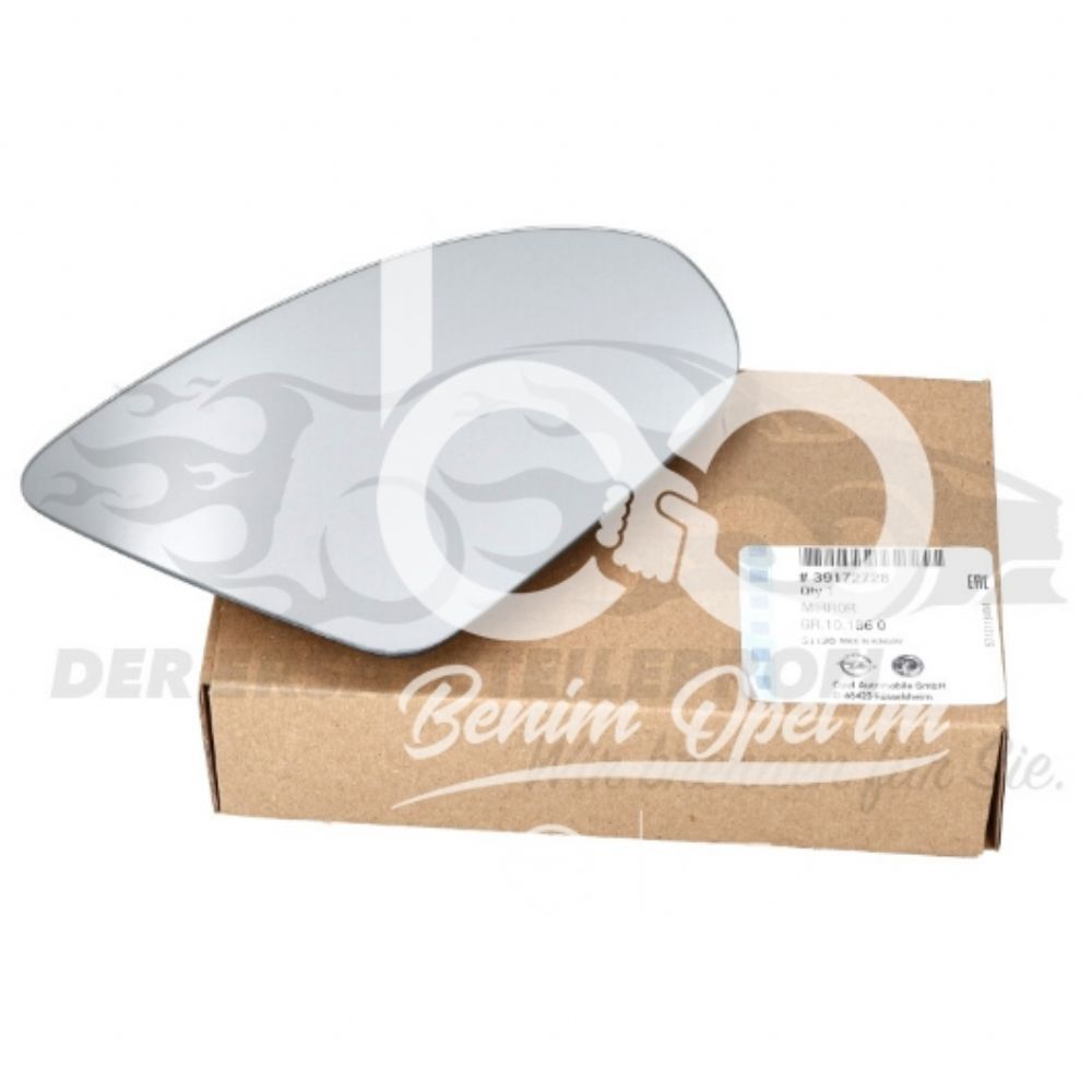 Opel Astra K Right Outside Rear View Mirror Glass Electric POC UDQ GM Genuine 39172728 - 13396527