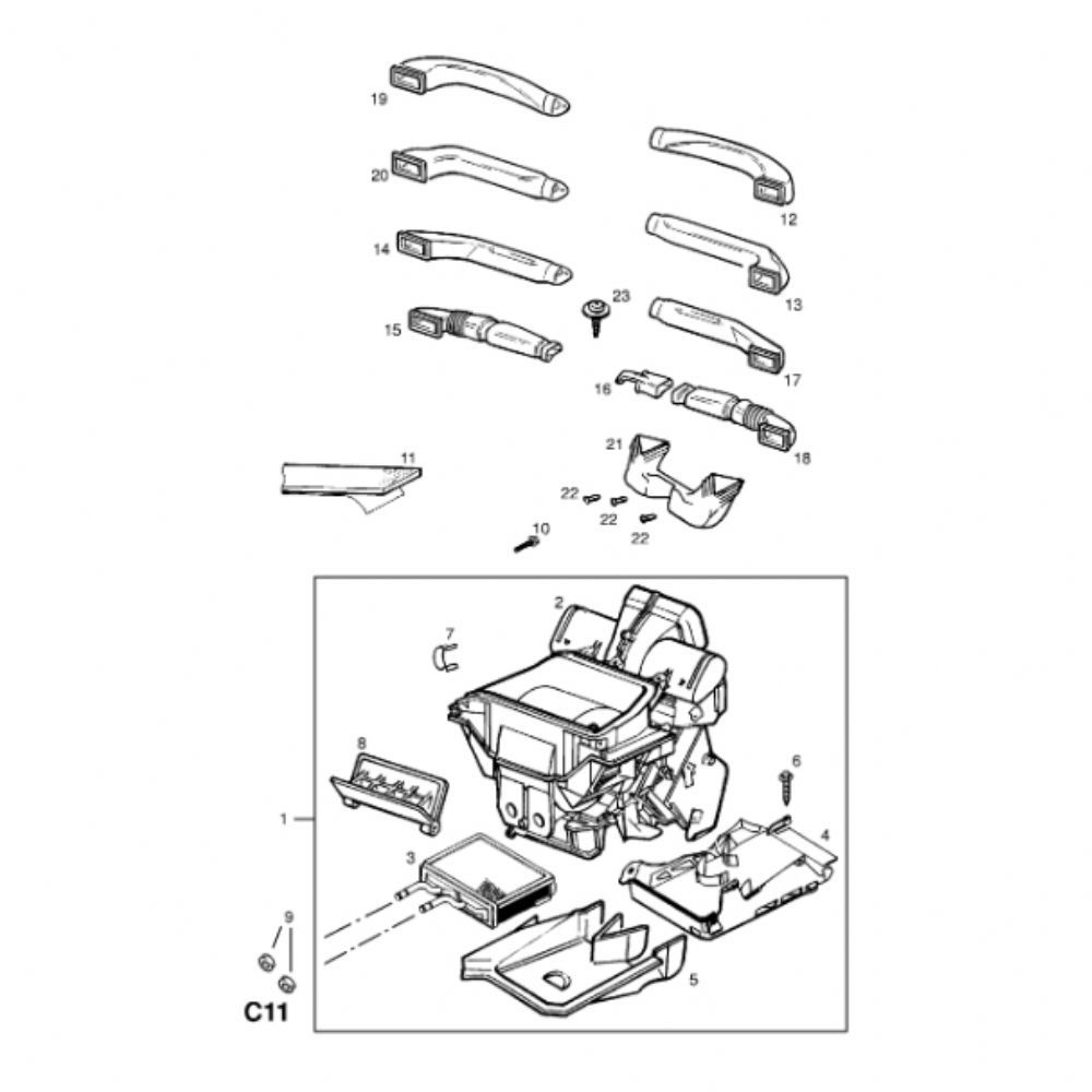 Product Code : 52479310 - Opel Corsa B, Vectra A Complete Heater And Ventilation GM Original 52479310 - 1802407