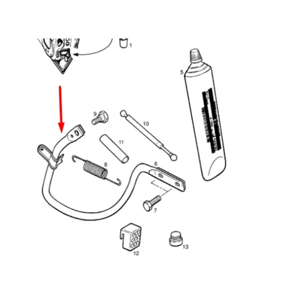 Product Code : 176168 - Opel Vectra B Rear Tailgate Right Hinge GM Genuine 176168 - 90463714