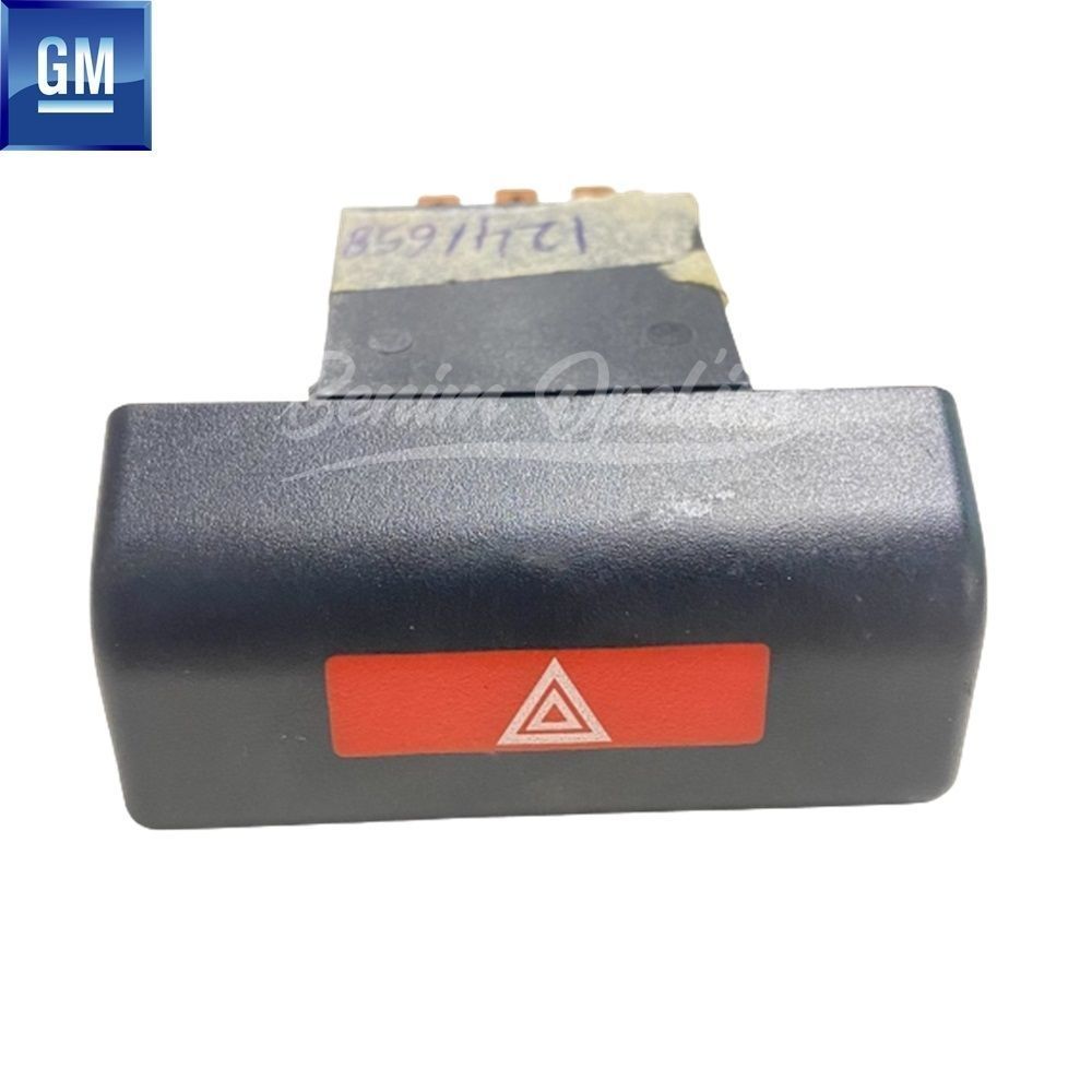 Opel Corsa A Hazard Flasher Warning Button Black GM Genuine 1241658 - 90310998