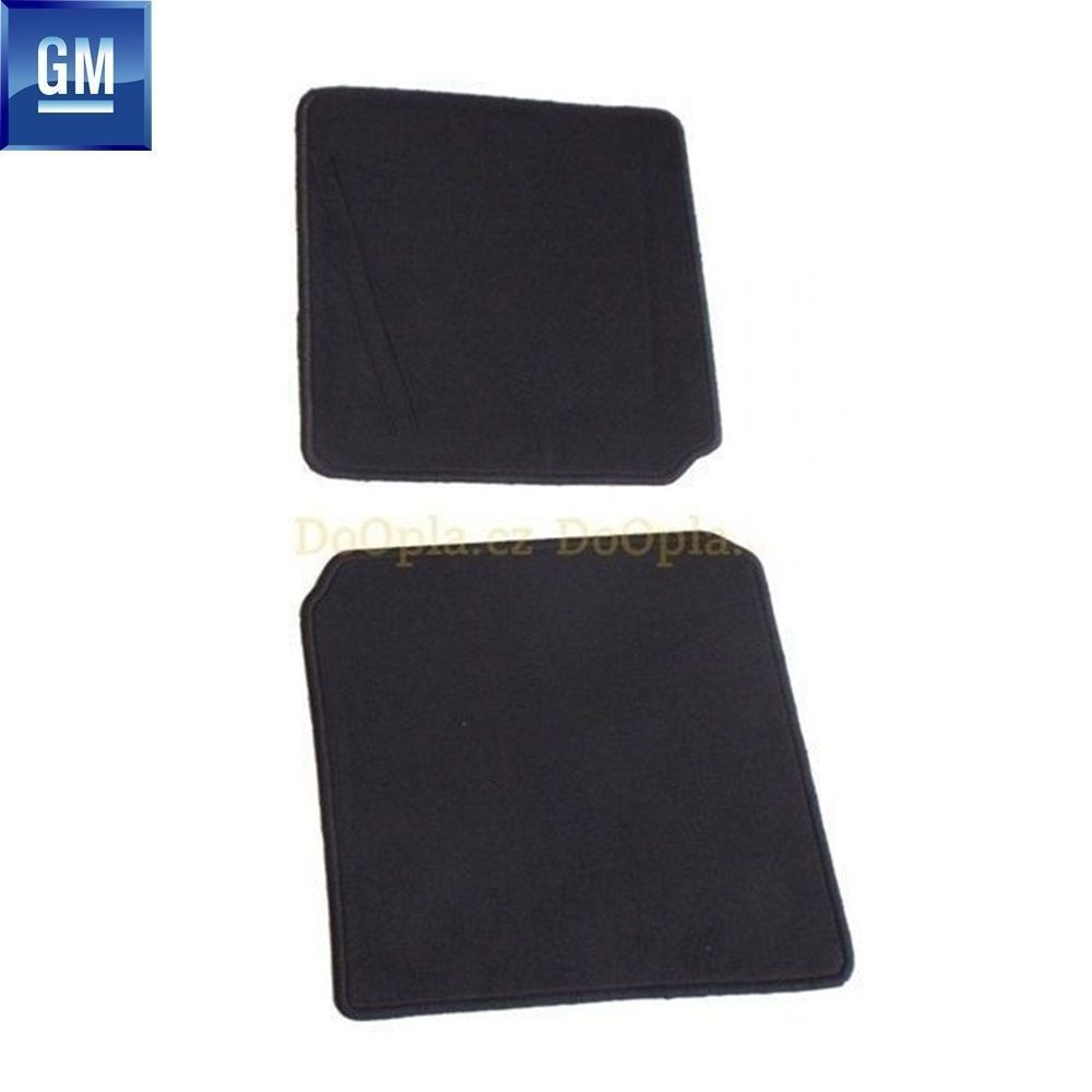 Opel Zafira B 6 Seater Model Top Rear Seat Carpet Mat Set Smoked Dual GM Genuine 1724065 - 93199005 - 93199005