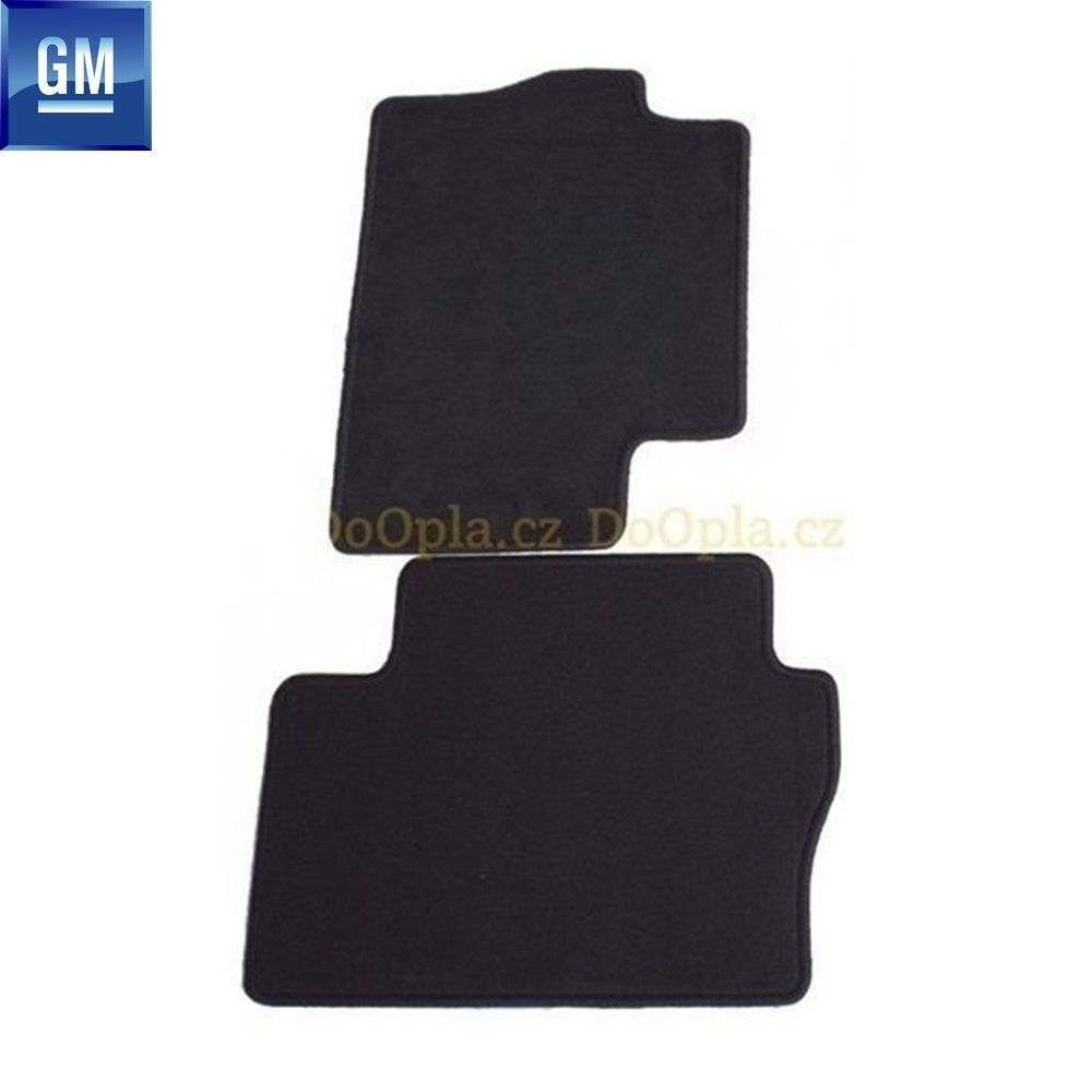 Opel Zafira B Rear Carpet Mat Set Smoked Dual GM Genuine 1724065 - 93199005