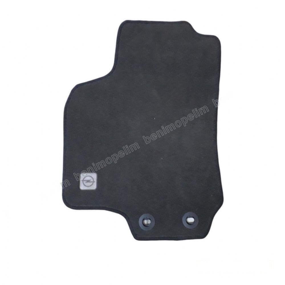 Opel Astra G Lux Left Front Carpet Mat Single Black GM Genuine 9121561 - 1724183