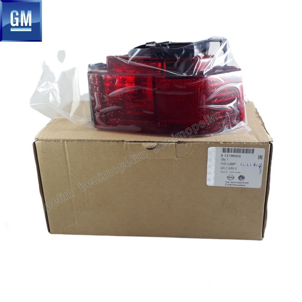 Product Code : 1222614 - Opel Meriva A Right Rear Fog Reflector Lamp GM Original 1222614 - 13196006