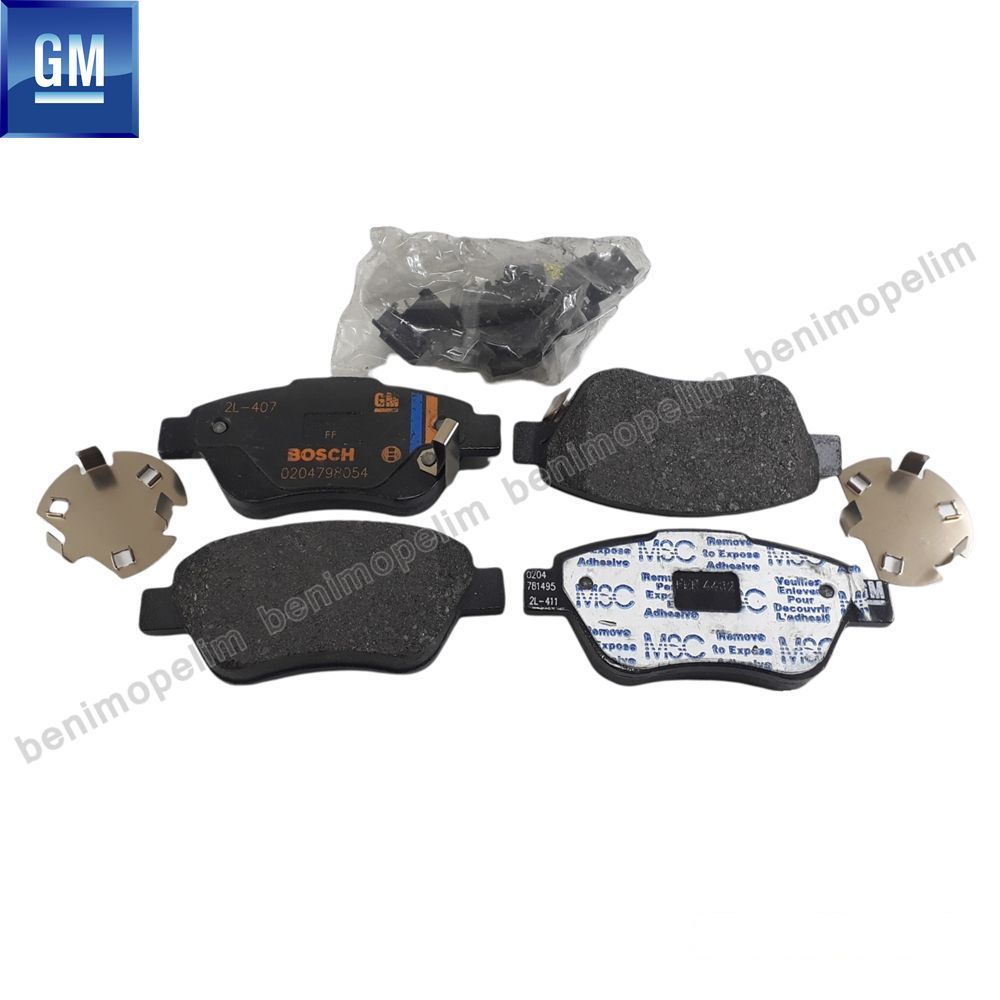 Opel Corsa D Front Brake Pad 123Mm Small Type GM Original 93169254 - 1605353