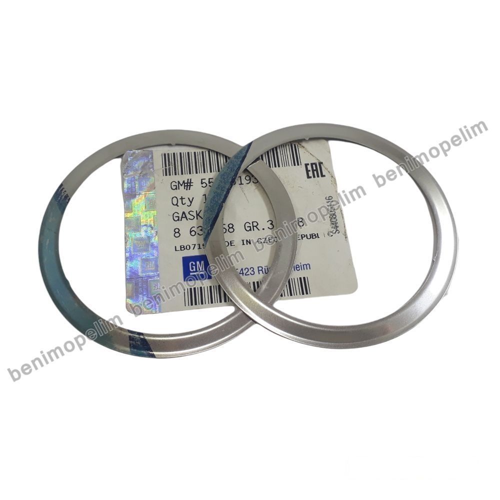 Product Code : 55580193 - Catalyser Gasket 1.6 Opel Astra J, Astra K, Insignia A, Insignia B, Meriva B, Mokka, Zafira C, Chevrolet Trax GM Genuine 55580193 - 863068