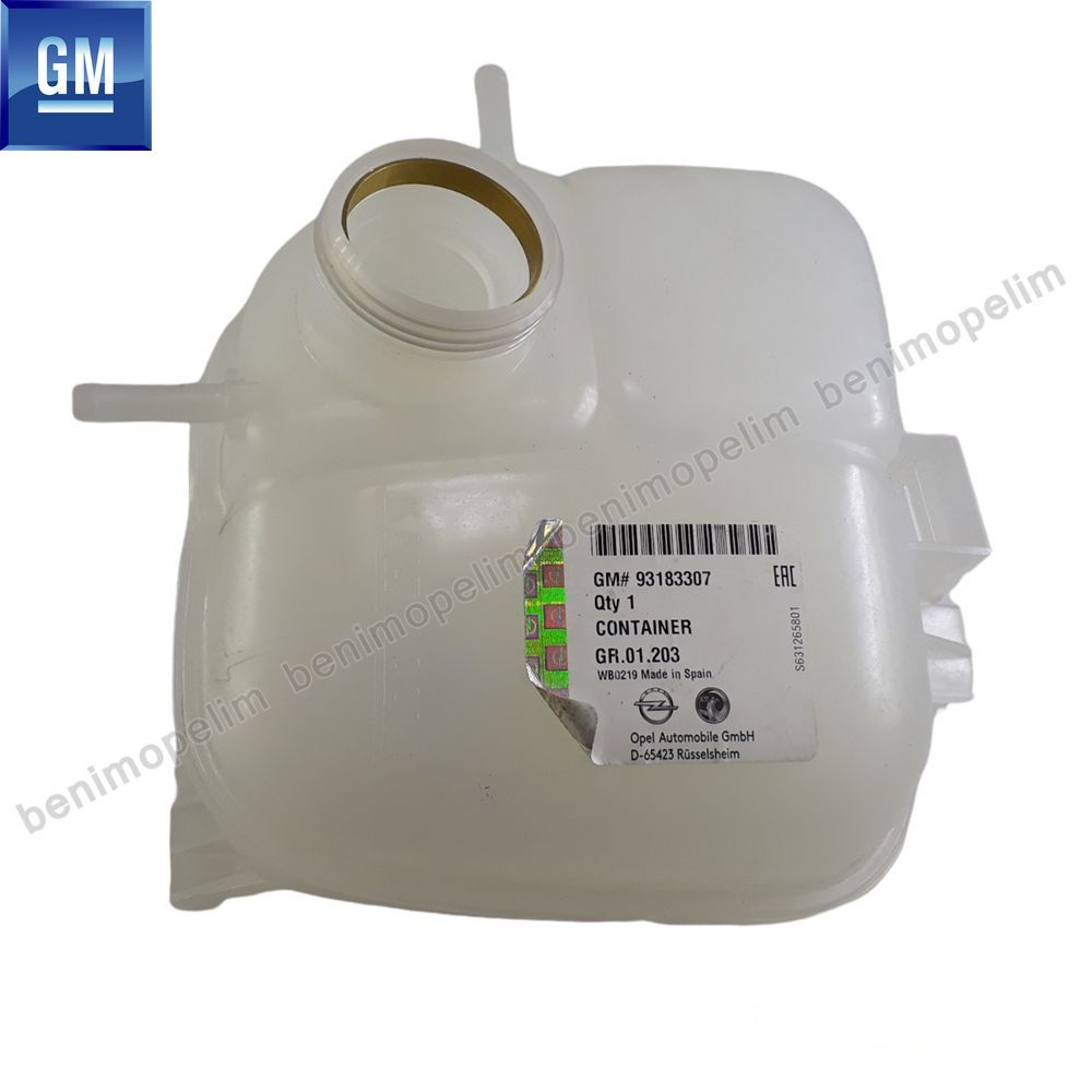 Product Code : 1304243 - Opel Zafira A Radiator Replacement Water Expansion Tank GM Original 1304243 - 93183307