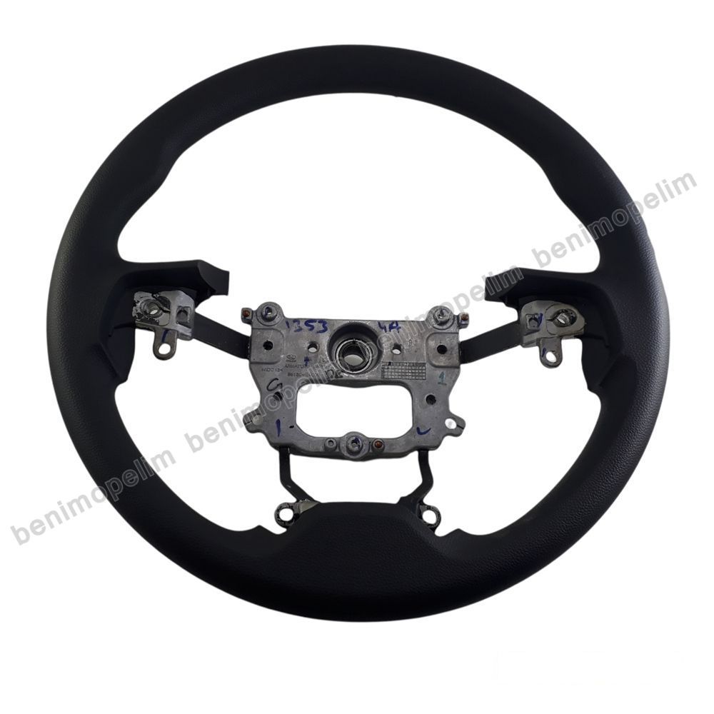 Hyundai I10 Steering Wheel Black Leather Original 56130B4000 - 56130-B4000