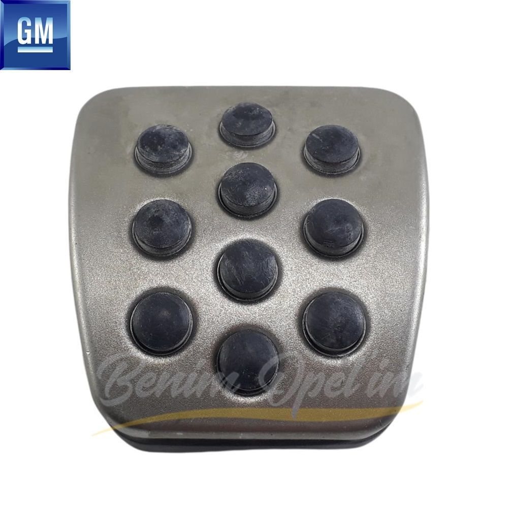 Sport Brake and Clutch Pedal Rubber Stainless Steel Grey Opel Astra H, Corsa C, Combo C, Meriva A, Tigra B, Zafira B GM Genuine 560815 - 13131014 - 13131014