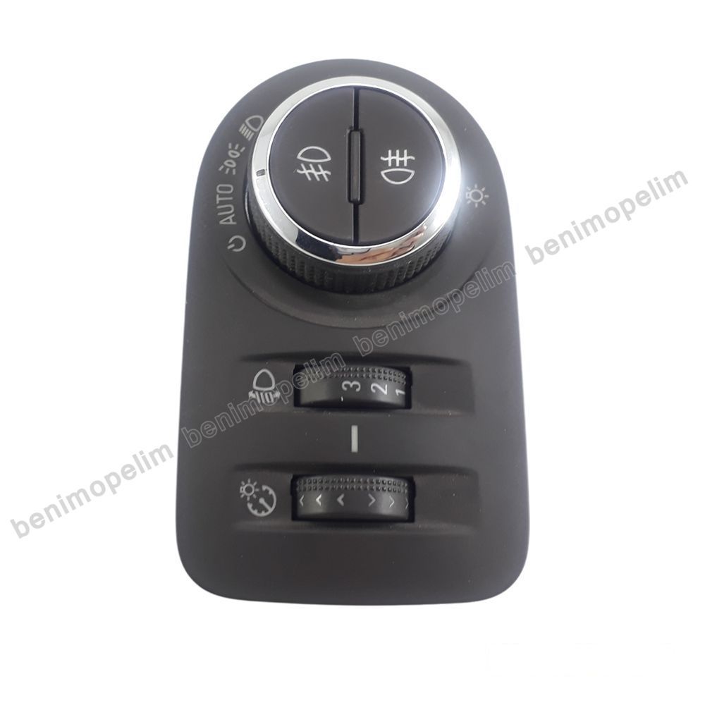 Headlight Control Knob Foggy Brown Opel Meriva B, Zafira C, Astra J, Insignia A GM Genuine 13294829 - 1240263