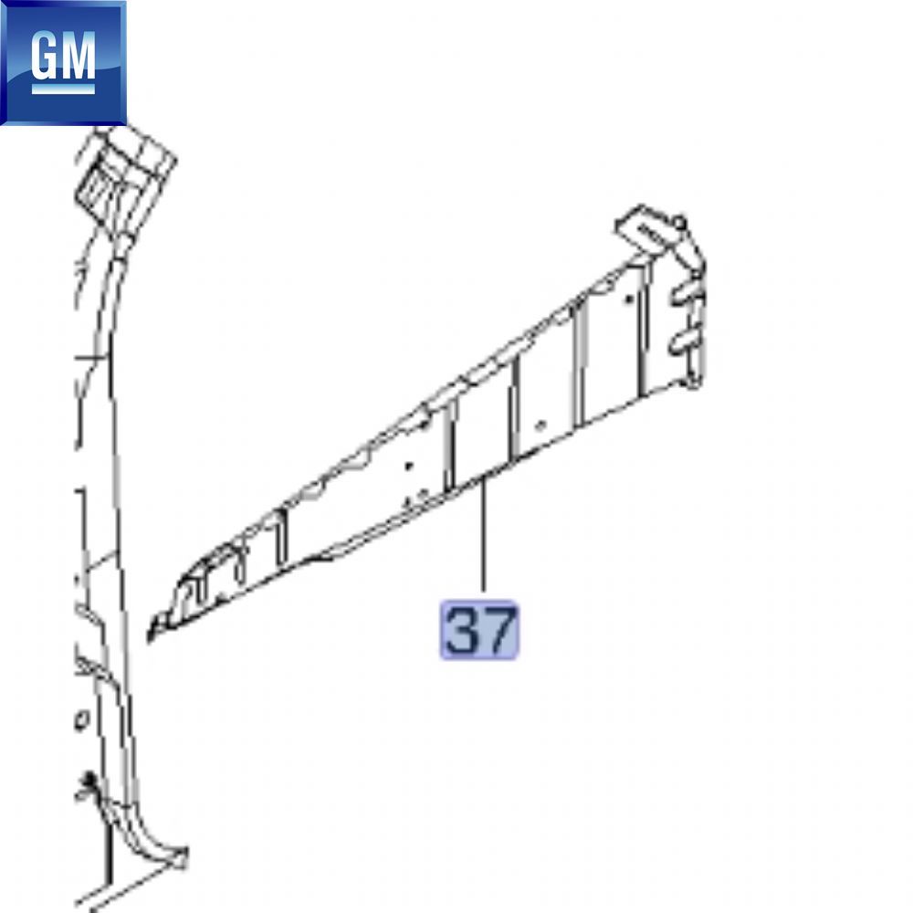 Chevrolet Aveo T250/T255 Right Front Panel Bracket GM Genuine 96853781