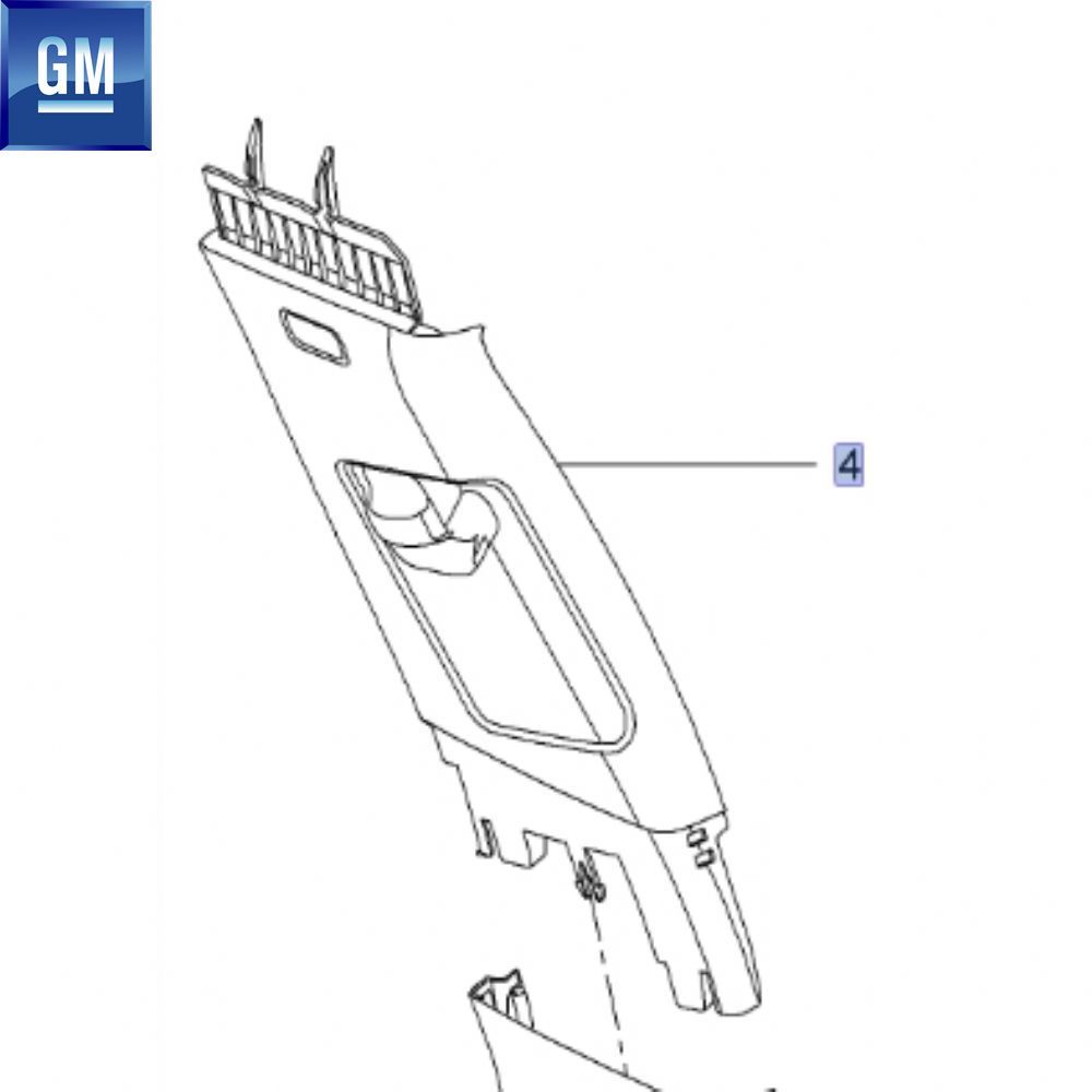 Product Code : 2225357 - Opel Insignia A Interior Right B, Pillar Cover Black GM Genuine 2225357 - 22782544