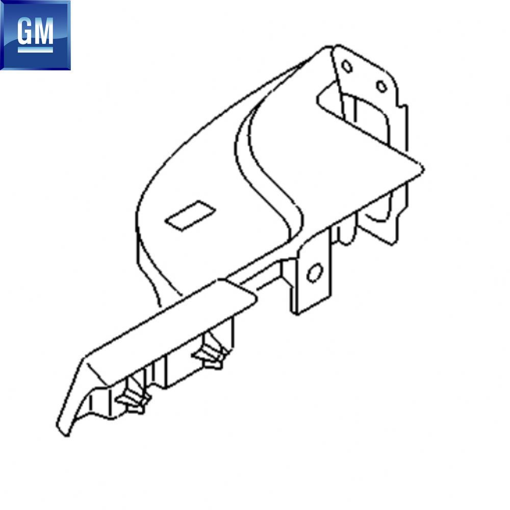 Opel Vivaro A, Renault Trafic Right Rear Luggage Rack Support Leg GM Genuine 4410129 - 91167052