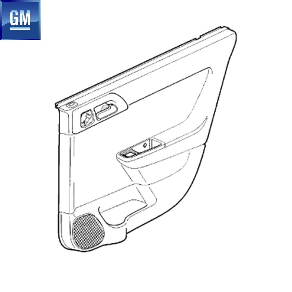 Product Code : 7234679 - Opel Astra G, Zafira A Right Rear Door Trim (XXXX, XXNZ) GM Genuine 7234679 - 13112800