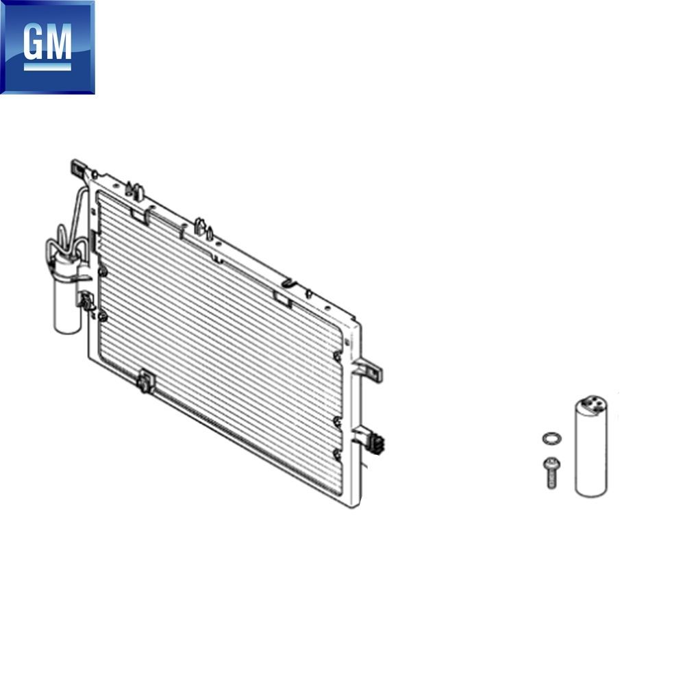 Opel Corsa C Air Conditioner Condenser Air Conditioner Scuba Complete GM Original 1848000 - 9165715