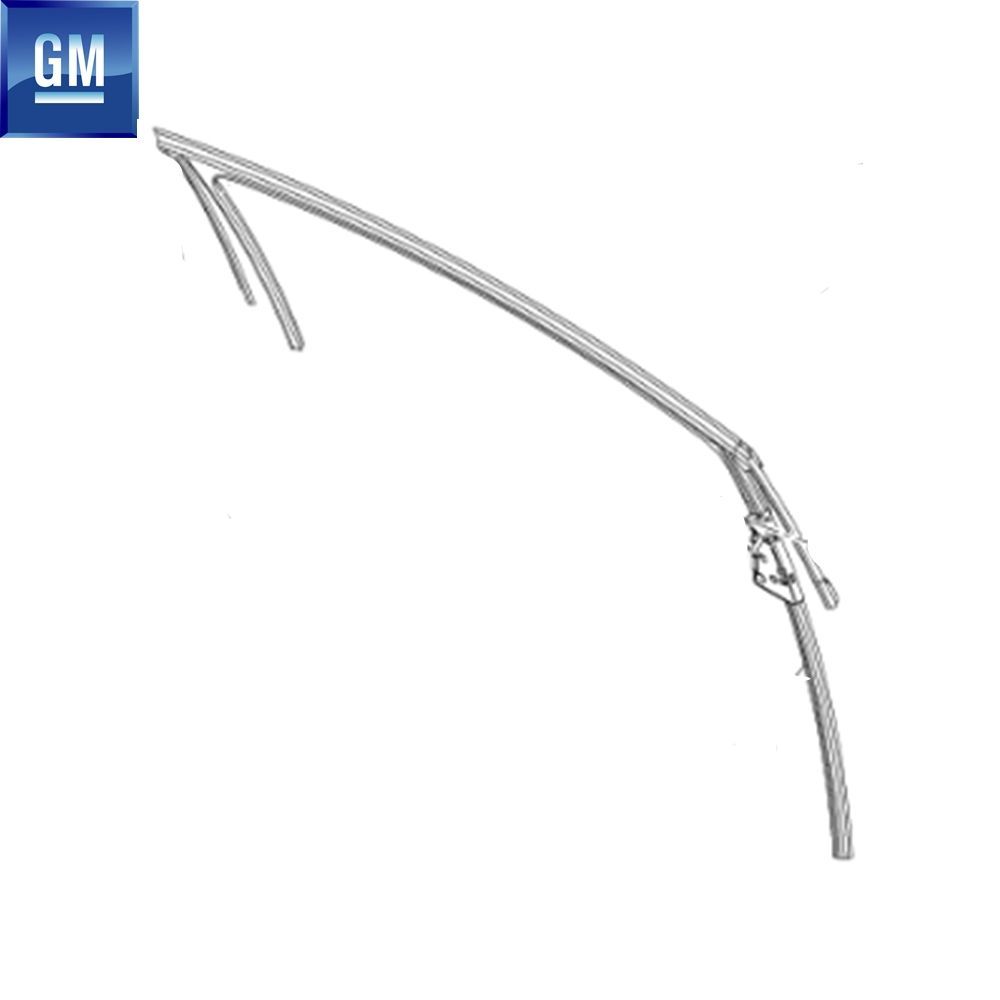 GM Genuine 148363 For Opel Astra J Right Front Door Window Frame Seal Chrome - 13413531