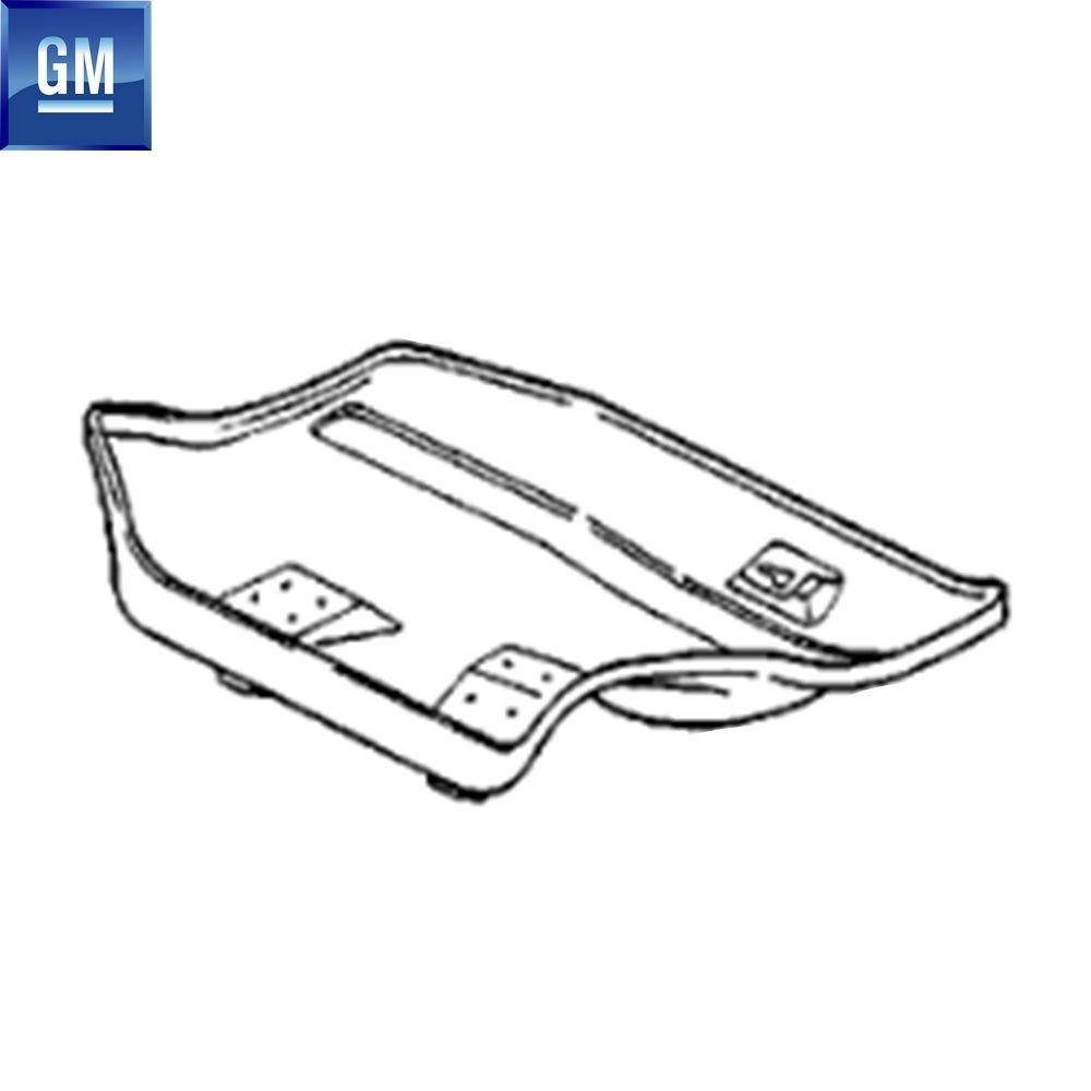 Opel Vectra A Right Rear Seat Sheet GM Genuine 168728 - 9086856