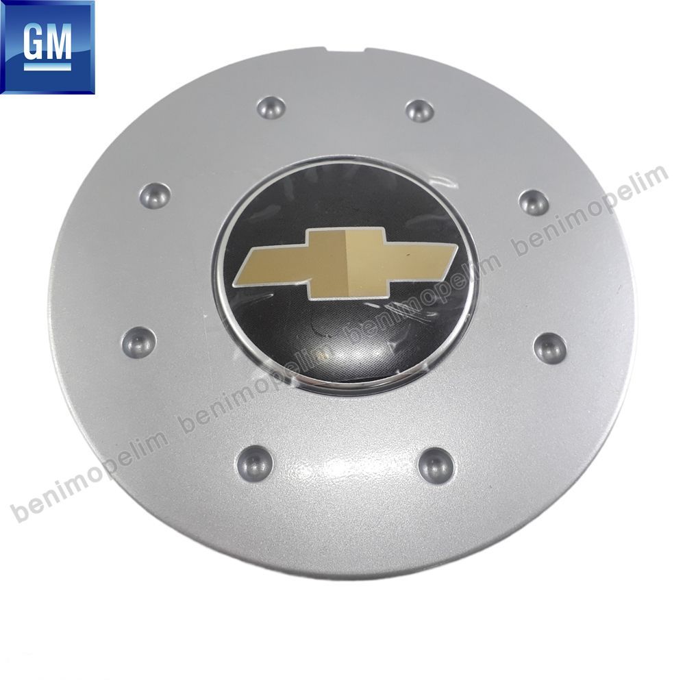 Chevrolet Aveo T200, Kalos Steel Rim Centre Hub Big Grey GM Genuine With Emblem 96452310