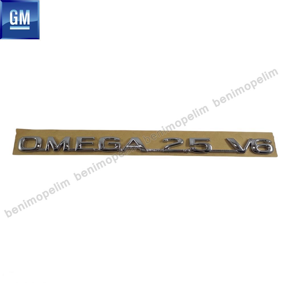 Product Code : 90509792 - Opel Omega B Rear Boot Omega 2.5 V6 Lettering GM Original 90509792 - 90491898