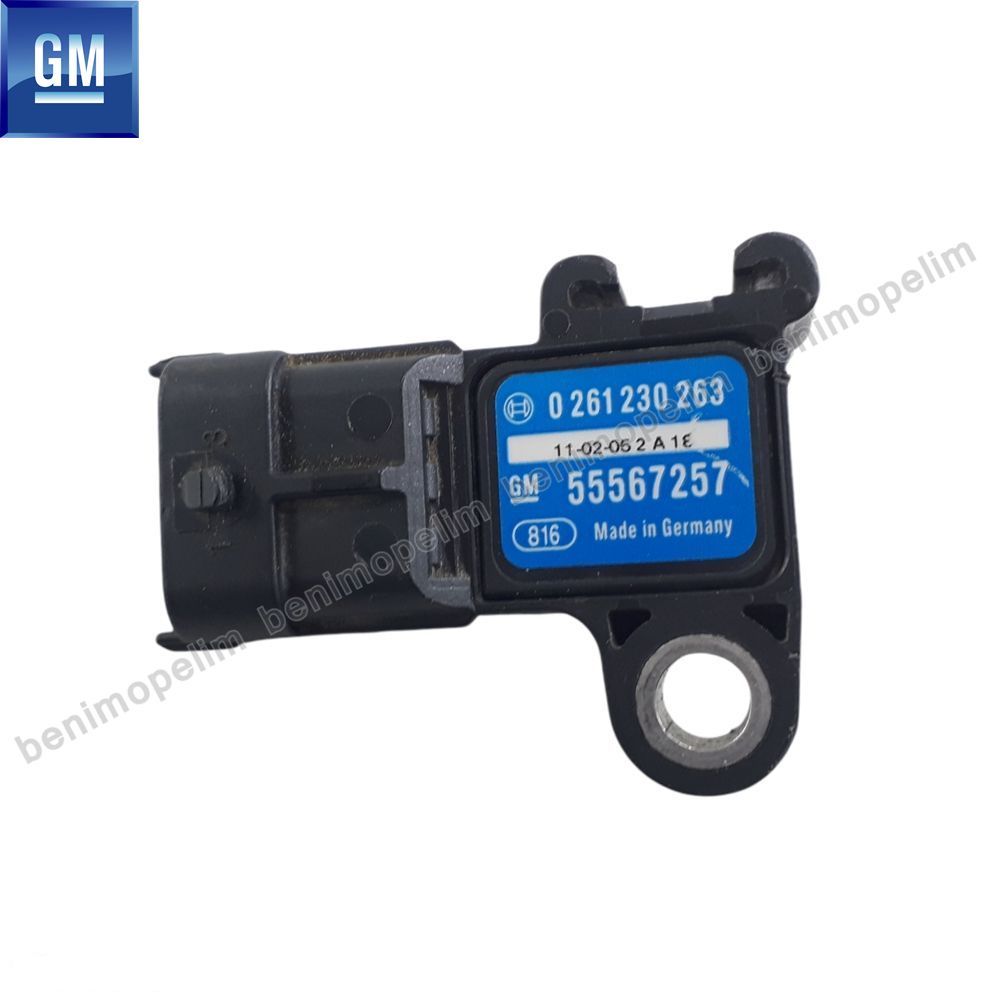 Product Code : 1238269 - Intake Manifold Vacuum Sensor (Map Sensor) A14NET A16LET B14NEH B14NET Astra H, Astra J, Insignia, Corsa E, Mokka, Adam, Zafira C, Merıva B, Cruze, Aveo, Trax 1238269 - 55567257